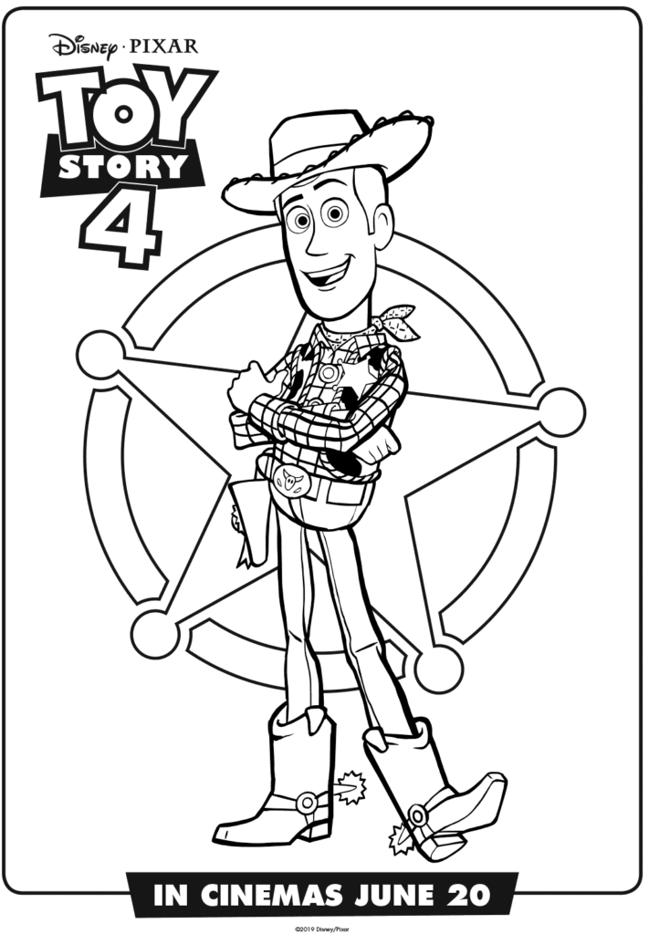Toy Story 4 Dibujo para colorear