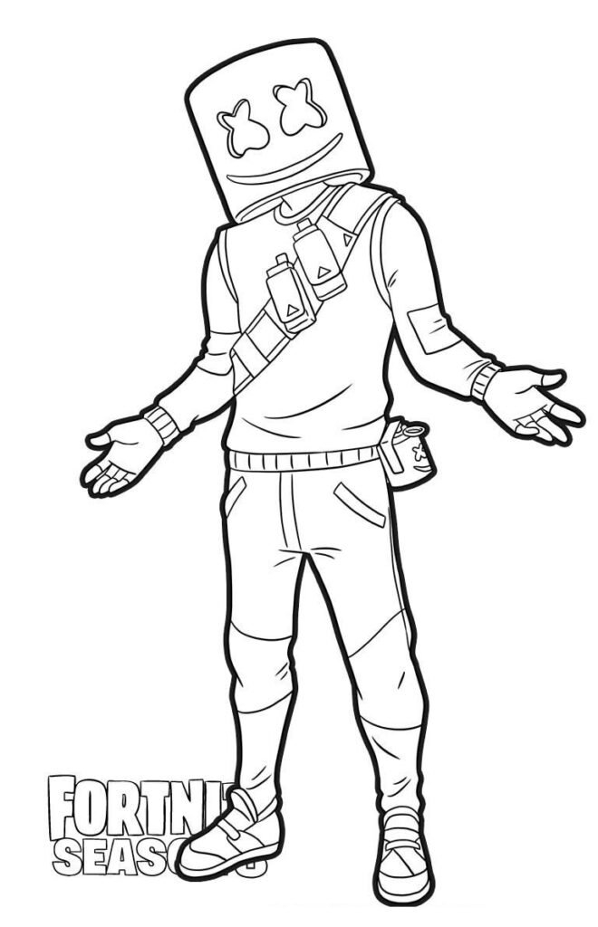 Colorear Personajes Fortnite Colorear Dibujos